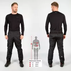 Endura Hummvee Hose (wasserdicht) -Compressport Verkaufsladen Endura Hummvee Waterproof Trousers Trousers Black AW18 E8088BK 3 1