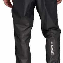 Adidas Terrex Agravic Trail Running Rain Pants -Compressport Verkaufsladen GL1196 APP on model back white
