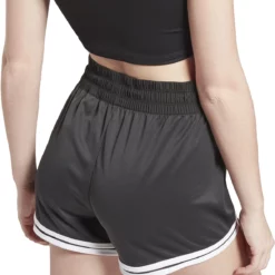 Reebok Women's Workout Ready Knit Short -Compressport Verkaufsladen GV3258 6 APPAREL On Model Detail View 2 white