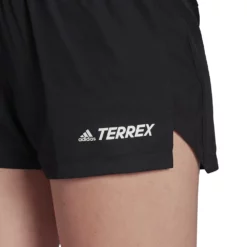 Adidas Terrex Women's Trail 5" Running Shorts -Compressport Verkaufsladen HA7546 APP on model detail 1 white