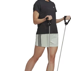 Adidas Women's Training Icons Shorts -Compressport Verkaufsladen HJ9823 6 APPAREL On20Model Walking20View white