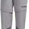 Adidas Terrex Women's UTILITAS Zip Off Pant -Compressport Verkaufsladen HN2968 1 APPAREL Photography Front View white