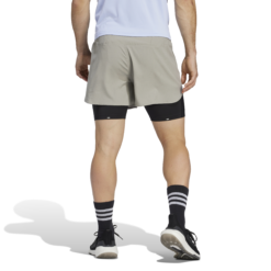 Adidas Designed 4 Running 2-in-1 Short -Compressport Verkaufsladen IB8933 4 APPAREL On20Model Back20View white