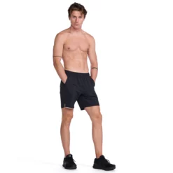 2XU Aero 7 Inch Shorts -Compressport Verkaufsladen MR6904b BLK SRF 13