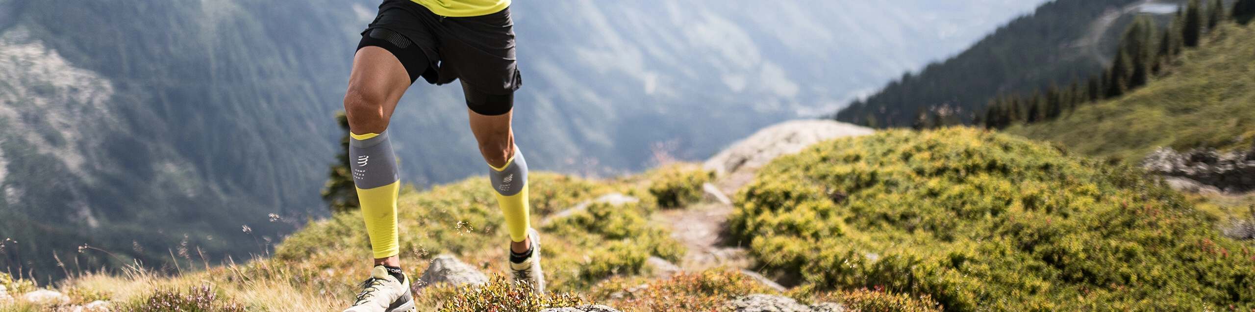 Titelseite -Compressport Verkaufsladen Manchons Manchon Mollet