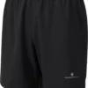 Ronhill Life 7" Twin Running Shorts -Compressport Verkaufsladen RH 005215 Rh 00217 Black CharcoalMarl Mens Life 7 TwinShort Front