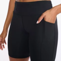 2XU Women's Aero Vent Mid-Rise Compression 6" Shorts -Compressport Verkaufsladen WA6684b BLK SRF 15