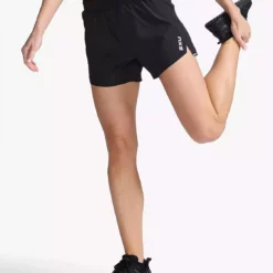 2XU Women's Aero 5 Inch Shorts -Compressport Verkaufsladen WR6935b BLK SRF 06